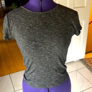 Gray fitted Top